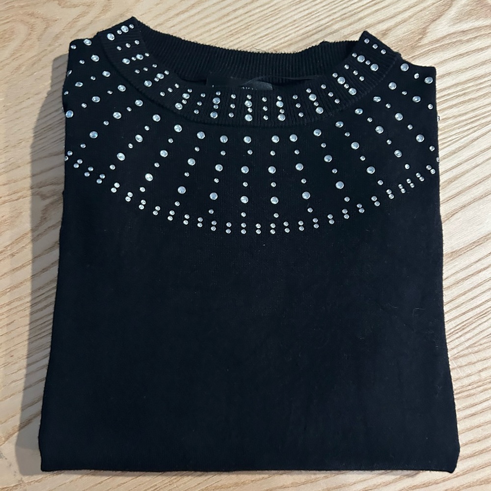 Lane Bryant Black Knit Sweater. Size 18/20.
